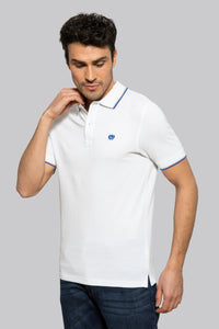 Polo manica corta con doppia rigatura