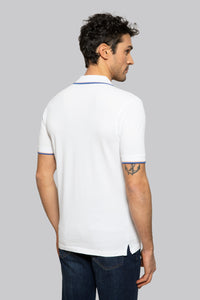 Polo manica corta con doppia rigatura