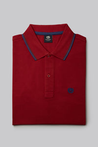 Polo manica corta con doppia rigatura