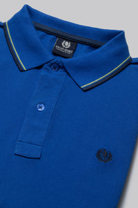 Polo manica corta con doppia rigatura