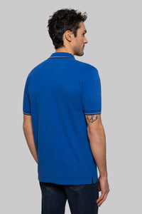 Polo manica corta con doppia rigatura