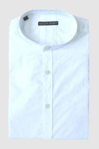 Camicia bianca con collo alla coreana
