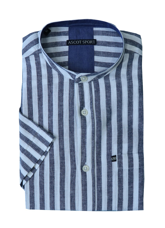 Camicia a righe a due toni