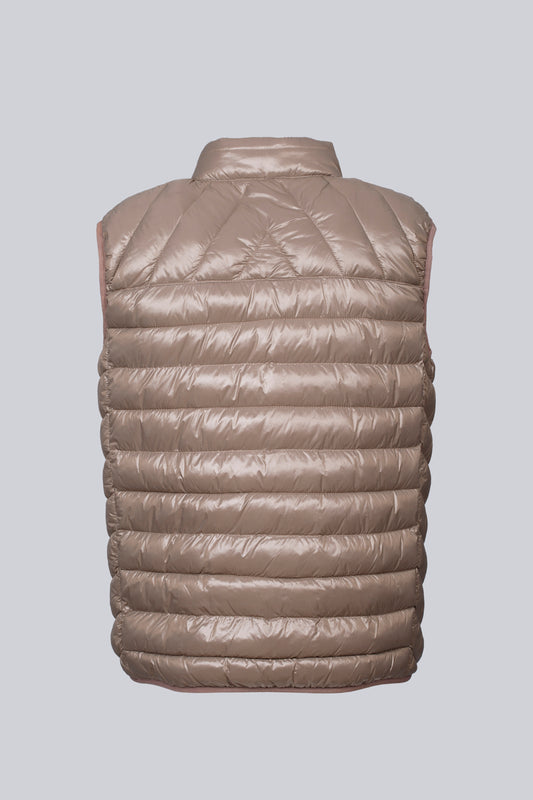 Gilet imbottito con fodera a contrasto