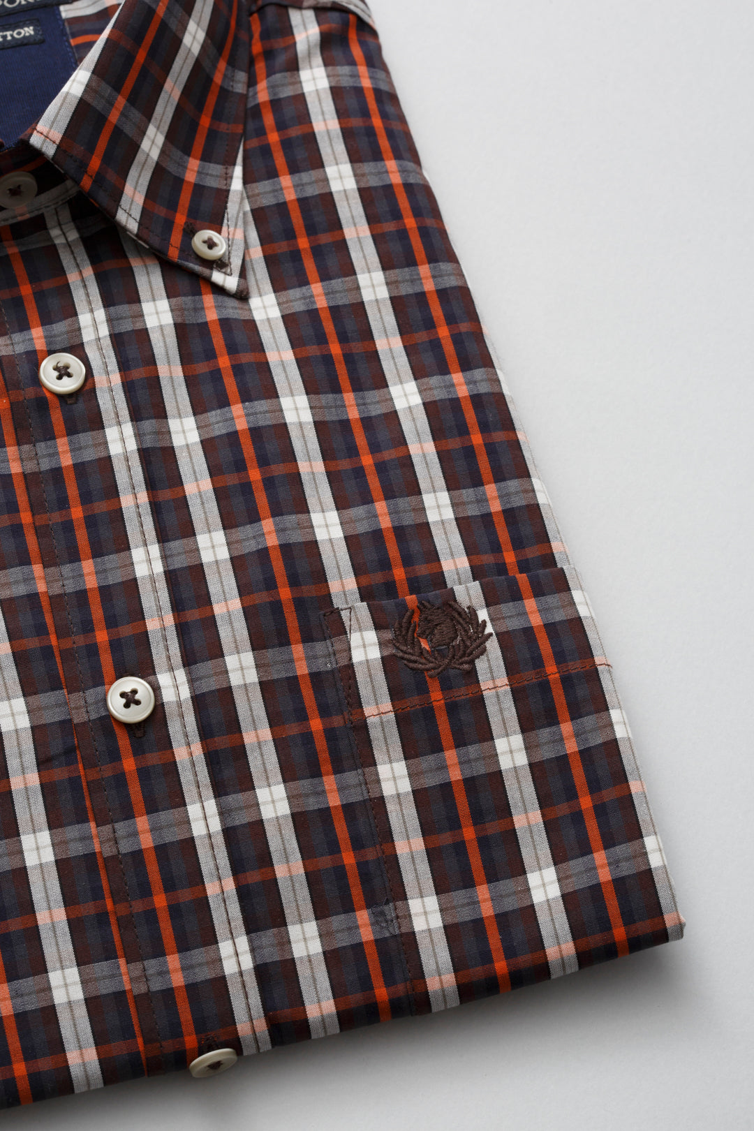 Camicia con motivo a quadri