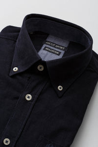 Camicia in corduroy blu