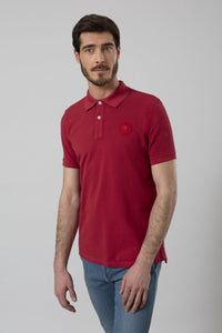 Polo in cotone tinto capo