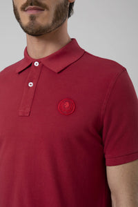Polo in cotone tinto capo