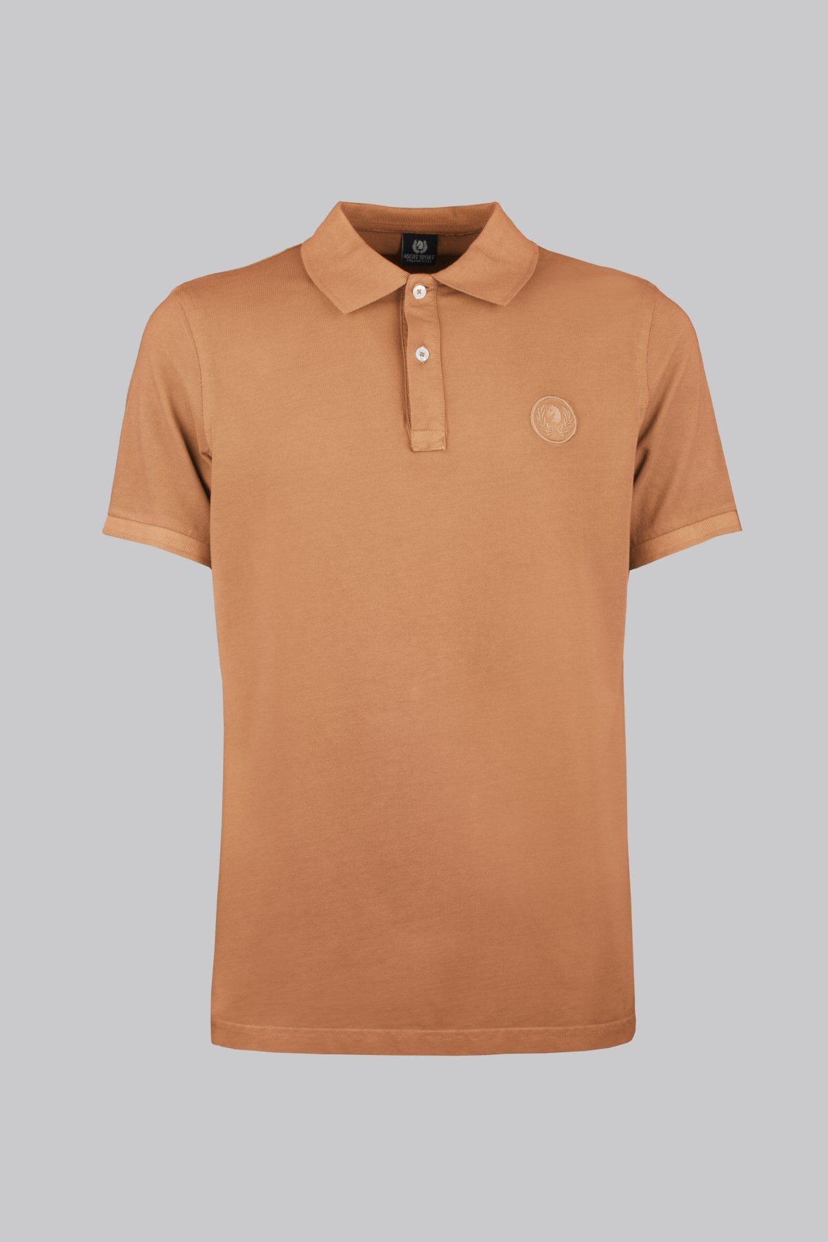 Polo in cotone tinto capo