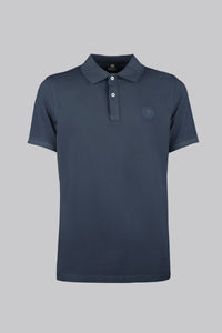 Polo in cotone tinto capo