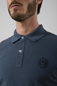 Polo in cotone tinto capo