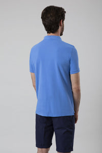 Polo in cotone tinto capo