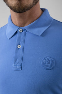 Polo in cotone tinto capo