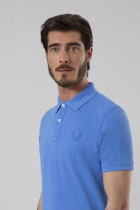 Polo in cotone tinto capo