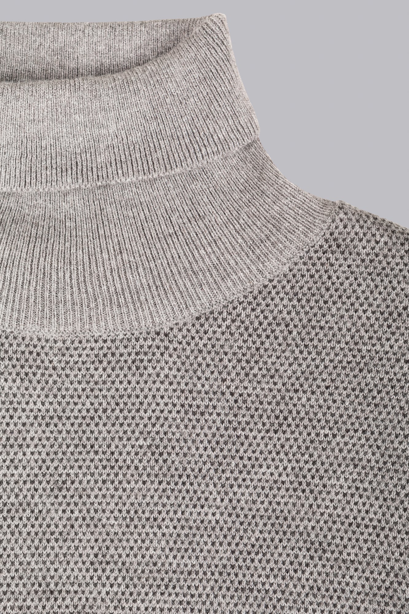 Maglione grigio a due toni