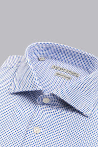 Camicia azzura a quadri
