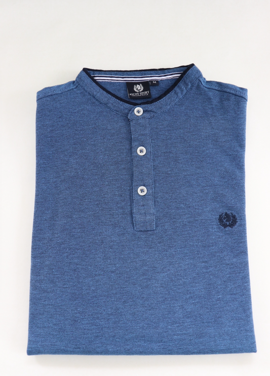 Polo uomo in due toni