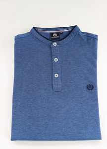 Polo uomo in due toni