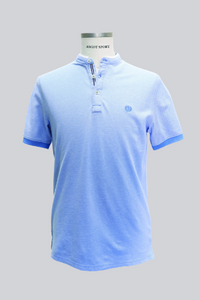 Polo uomo in due toni