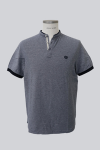 Polo uomo in due toni