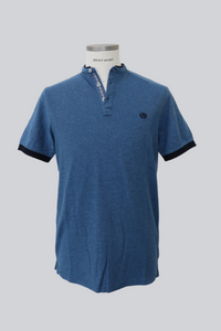 Polo uomo in due toni