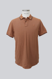 Polo uomo in piquet fiammato