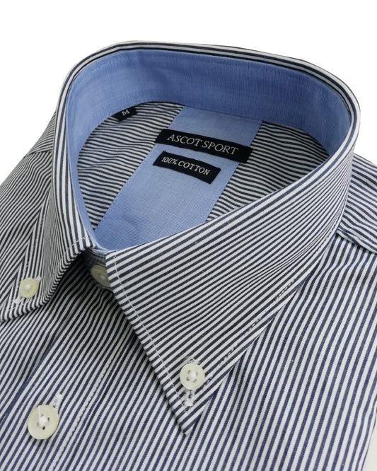 Camicia a righe in bianco e nero
