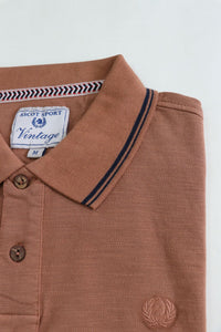Polo uomo in piquet fiammato