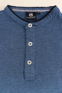 Polo uomo in due toni